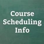 course scheduling info